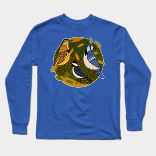 MID-MORNING MODERN BACKYARD Birdies Long Sleeve T-Shirt